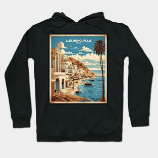 Alexandroupolis Greece Tourism Vintage Travel Poster Hoodie